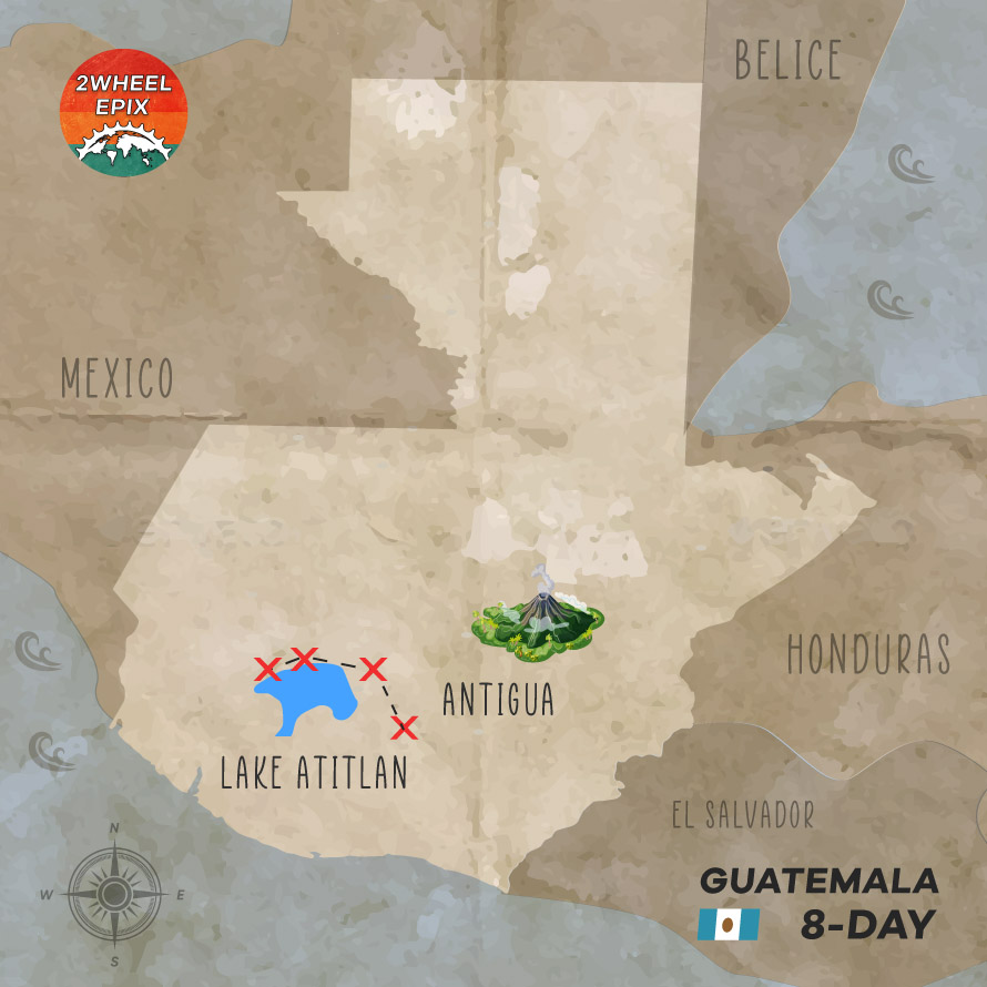 Guatemala bike Map